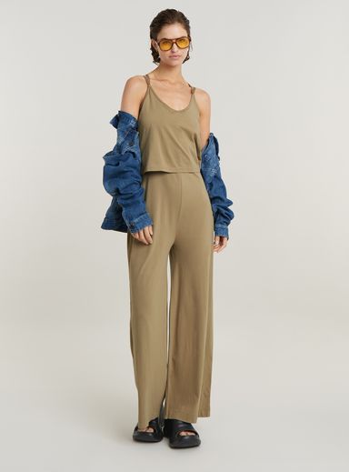 Spaghetti Strap Loose Jumpsuit